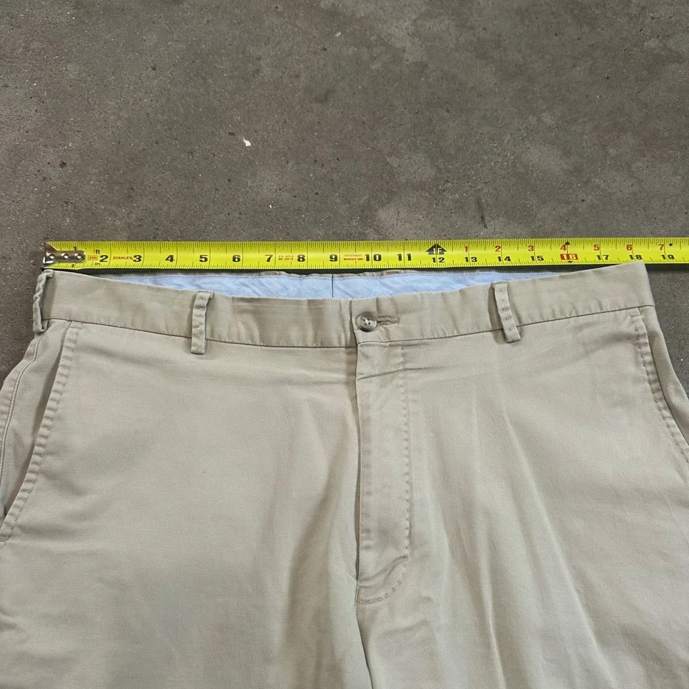 Peter Millar Shorts Men 36 Tan‎ TCU Horned Frogs Embroidered Chino Flat Front